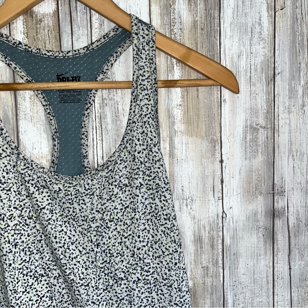 Nike Speckled Workout Mesh Back Tank Top Athletic Small - Picture 4 of 7